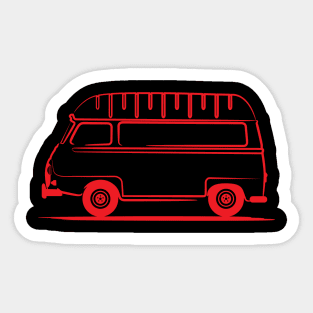 Renault Estafette Van High Top Red Sticker